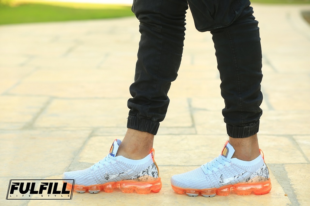 Nike VaporMax FK-3 White-Light Orange