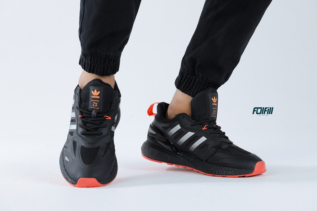 Adidas Alphaboost Shoes Black - Orange