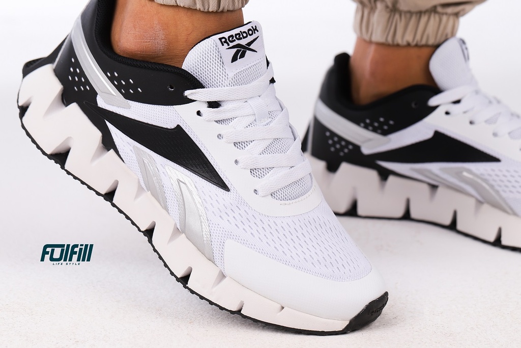 Reebok Zig Kinetica 3 Shoes White Black Silver