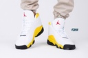 NIKE Air Jordan 13 Retro Shoes White  yellow