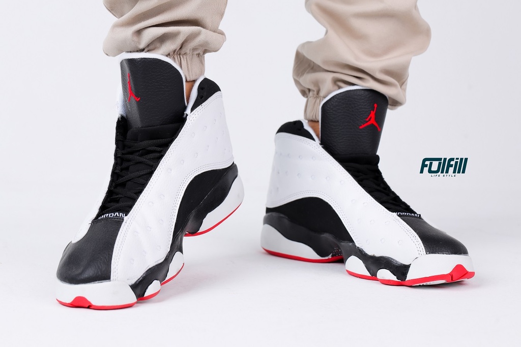 NIKE Air Jordan 13 Retro Shoes Black DOTTED