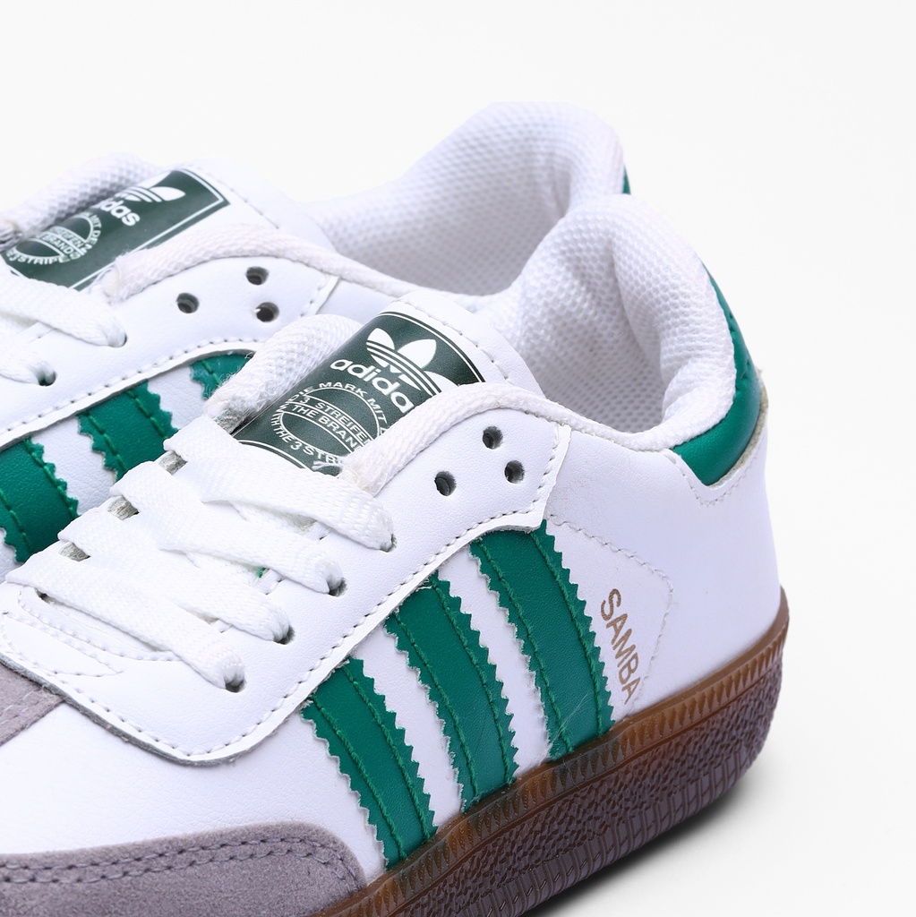Adidas SAMBA Kids White Green