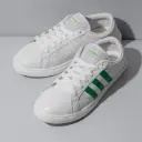 ADIDAS MEN GRAND SNEAKER White Green