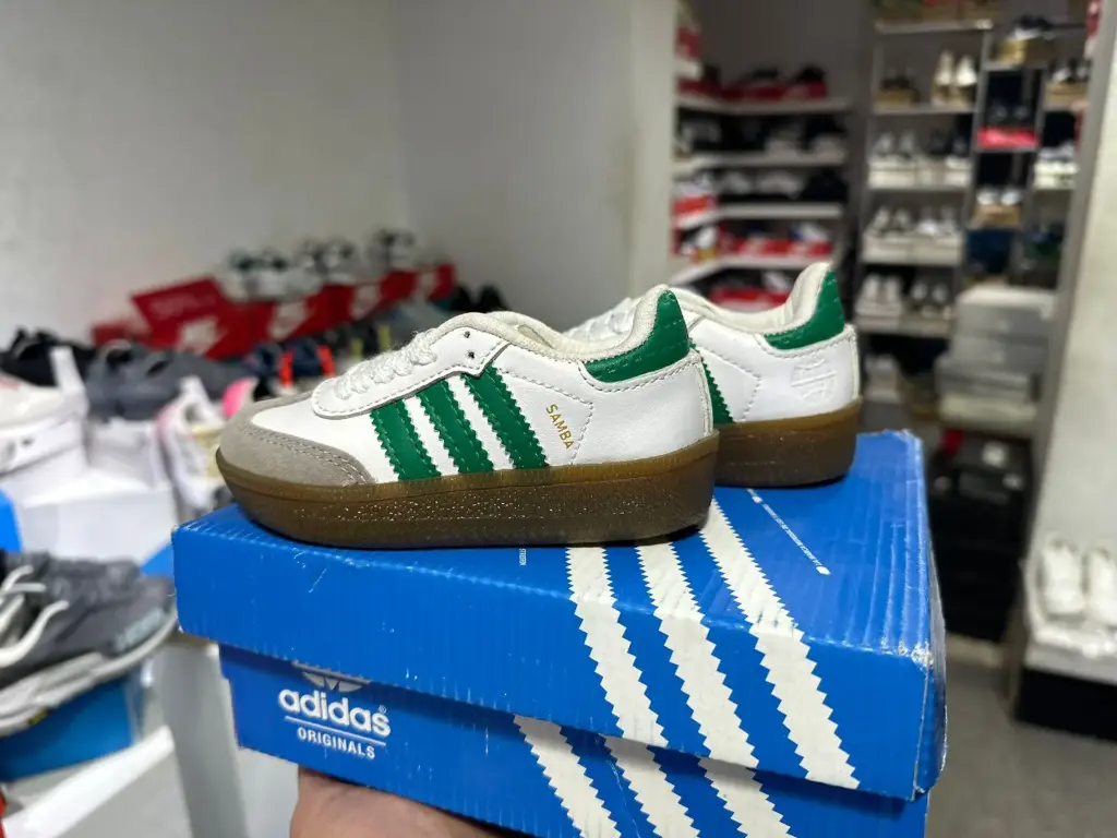 Adidas SAMBA White - Green babe 