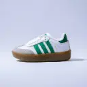 Adidas SAMBA White - Green babe 