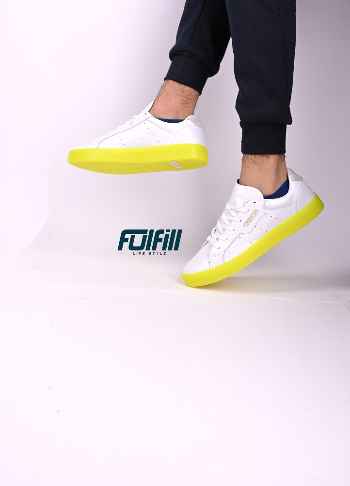 Adidas Sleek White - Yellow