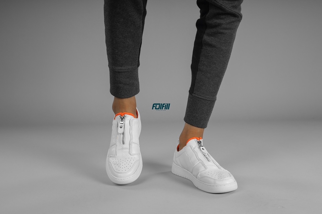 Sneaker shoes White - orange