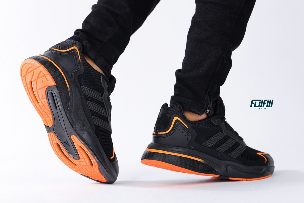 Adidas Supernova Triple Black Orange Core Shoes
