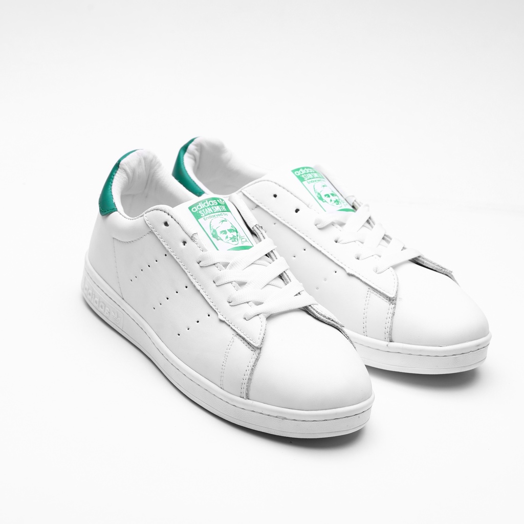 [ASllSWG041] Adidas Stanll Smith White - Green (41 1/3)