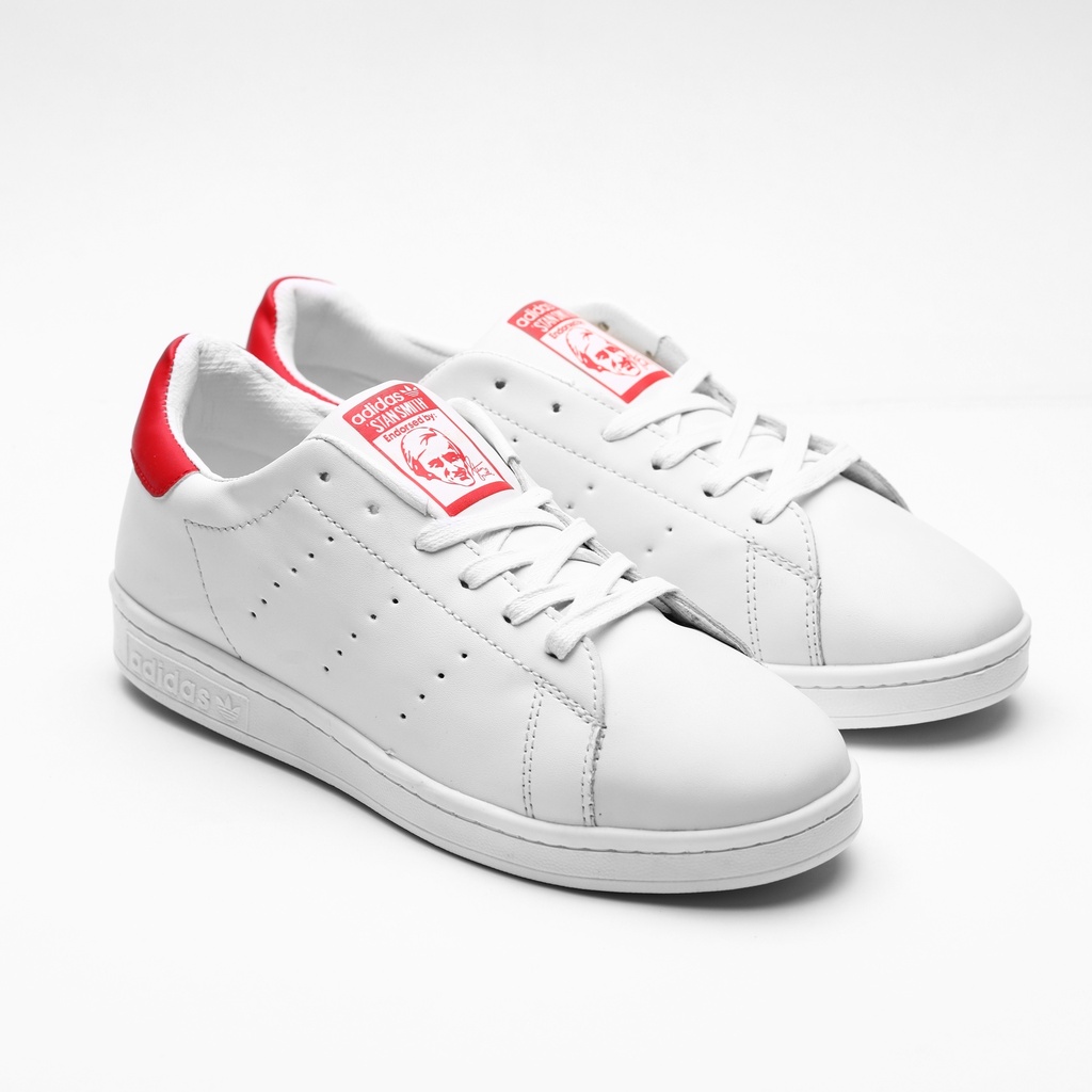 Adidas Stanll Smith White - Red (41 1/3)