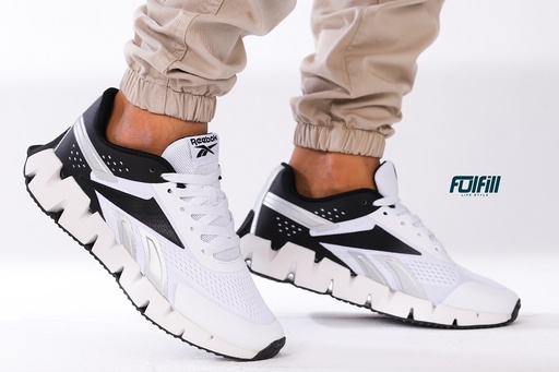 Reebok Zig Kinetica 3 Shoes White Black Silver