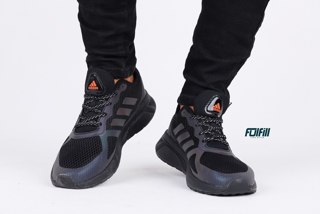Adidas cloudfoam Black Orange