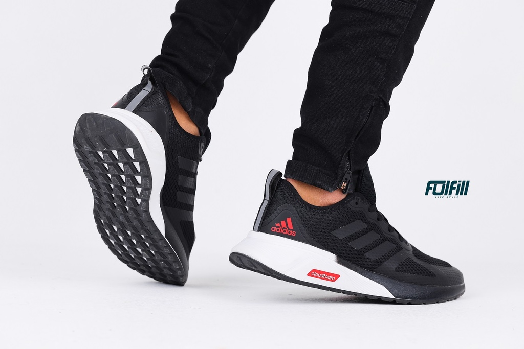 Adidas cloudfoam Black White