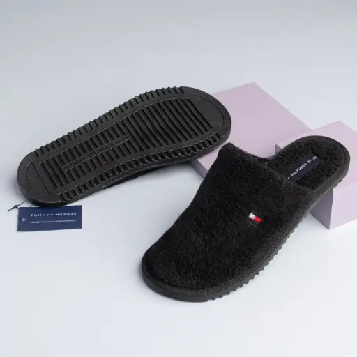 Tommy fru Slipper Black 